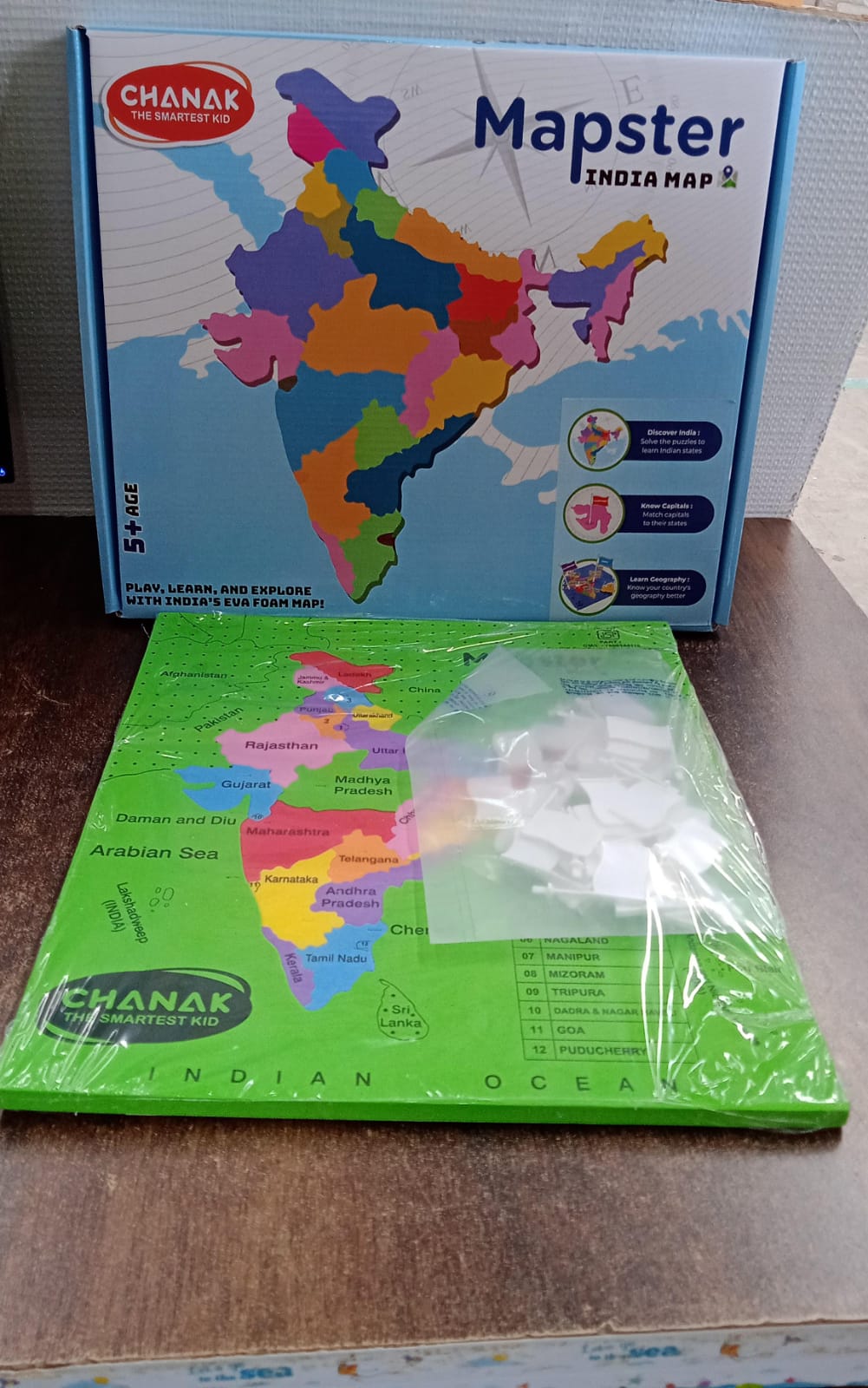 Aditi Mapster India Map EVA Foam Puzzle Set Aditi Mapster India Map EVA Foam Puzzle Set
